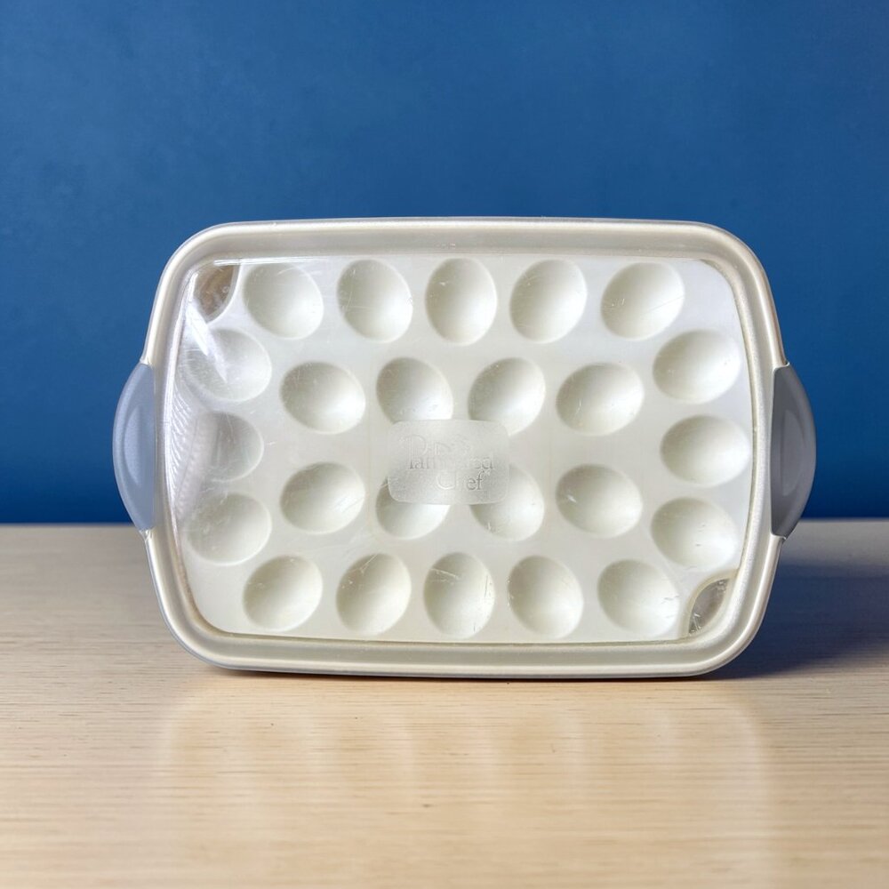 Pampered Chef Chillzanne Rectangle Server W/ Lid Deviled Egg Tray Serveware - Picture 2 of 11